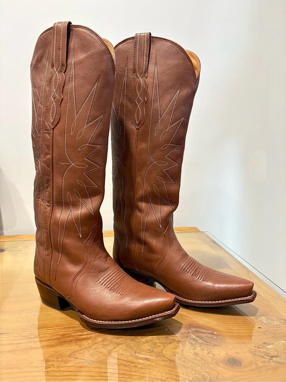 Tecovas The Loretta Saddle Western Boots Brown US 6.5 Leather